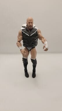 WWE Elite Triple H Mattel 2011 Action Figure HHH Black Hooded Vest Loose